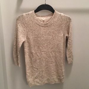 J Crew 3/4 sleeve sweater